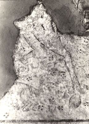 Volavje - Crkva Blažene Djevice Marije Volavske (Sniježne), freske na južnom zidu