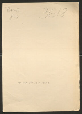 Pernuš, Josip, 1916. Policijski karton