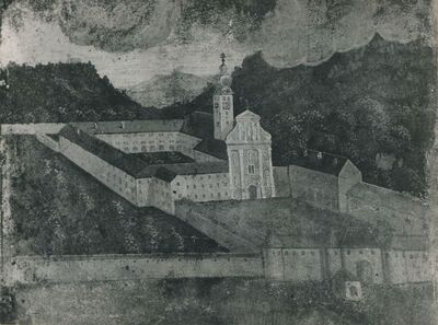 Lepoglava - Pavlinski samostan, Zidna slika u ljetnom refektoriju - detalj slike