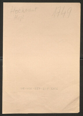 Hochkraut, Alojz, 21.6.1901. Policijski karton