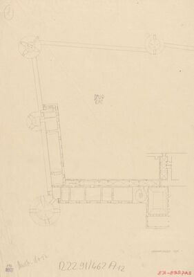 Kaptol/Nadbiskupski dvor, tlocrt/drugi kat