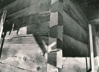 Zaluka Lipnička (Žakanje) - Tradicijska kuća, detalj spoja