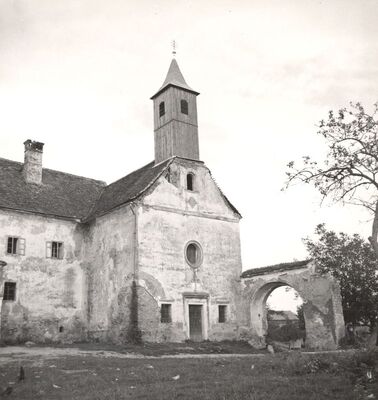 Gornji Tkalec - Dvorac, zapadno pročelje kapele