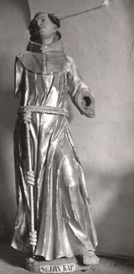 Kloštar Ivanić - Kompleks Franjevačkog samostana i crkve sv. Ivana Krstitelja, plastika sv. Ivana Kapistrana