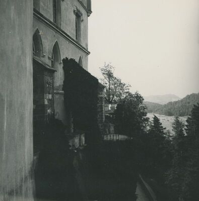 Trakošćan - dvorac, istočna fasada s kontraforima