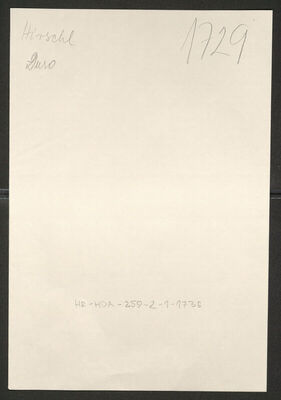 Hirschl, Gjuro, 20.7.1872. Policijski karton