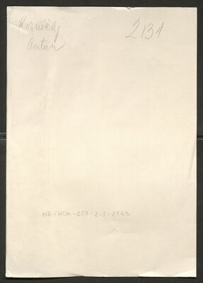 Kanižaj, Antun, 11.6.1920. Policijski karton