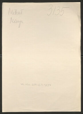 Mikuš, Marija, 24.1.1892. Policijski karton