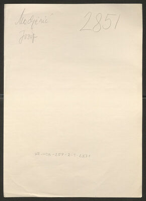 Mađerić, Josip, 17.1.1889. Policijski karton