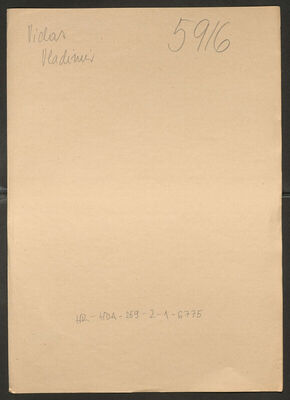 Vidas, Vladimir. Policijski karton