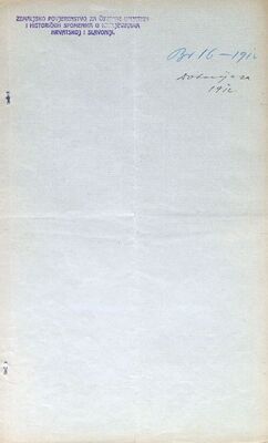 Dotacija za 1912. godinu