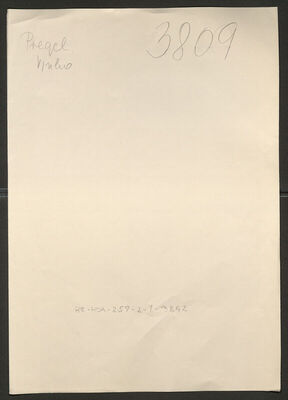 Pregel, Vinko, 4.9.1887. Policijski karton