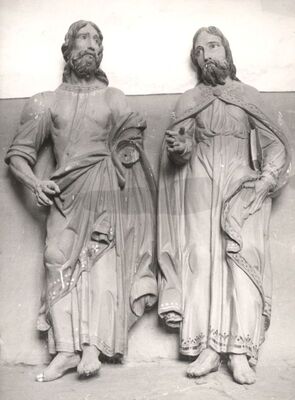 Kloštar Ivanić - Kompleks Franjevačkog samostana i crkve sv. Ivana Krstitelja, plastike svetaca