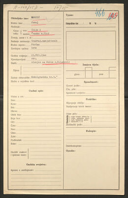 Sertić, Juraj, 23.7.1904. Policijski karton