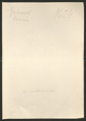 Grünwald, Zvonimir, 1913. Policijski karton