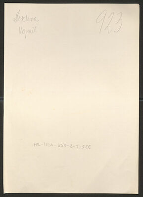 Dekleva, Vojmil, 5.2.1914. Policijski karton