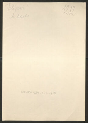 Filipović, Mihailo, 20.8.1893. Policijski karton