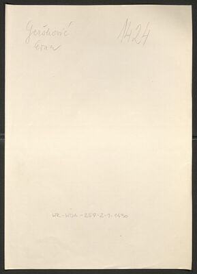 Geršković, Erna rođ. Izrael, 6.3.1912. Policijski karton