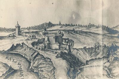 Slunj - Grad Frankopana, bakrorez