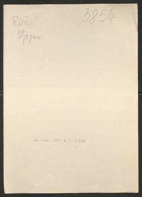 Račić, Stjepan, 10.8.1899. Policijski karton