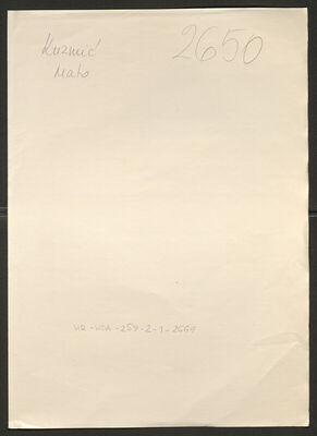 Kuzmić, Mato, 6.5.1903. Policijski karton