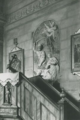 Varaždinske Toplice - oltar sv. Katarina, mramorni reljef