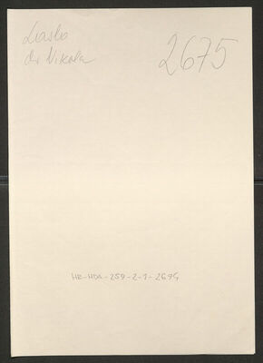 Laslo, Nikola, 21.2.1911. Policijski karton