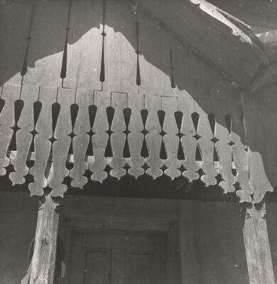 Mraclin - Tradicijska kuća, detalj ulaza na stepenište