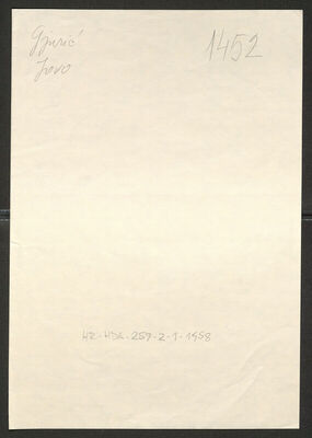 Gjurić, Jovo, 1905. Policijski karton