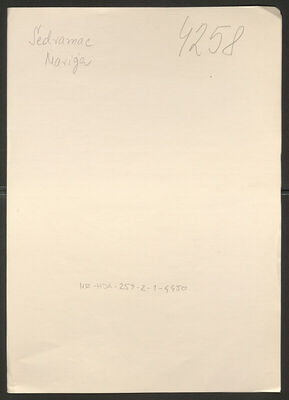 Sedramac, Marija, 1904. Policijski karton