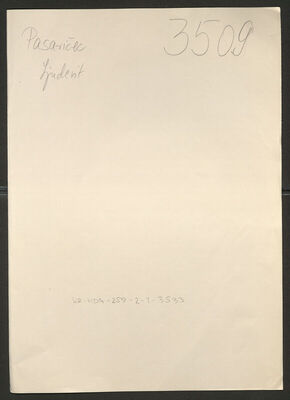 Pasariček, Ljudevit, 29.9.1895. Policijski karton