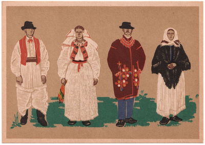 Muška i ženska nošnja iz Potočca kod Križevaca