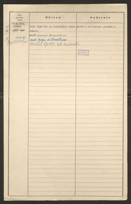 Rendić, Josip, 9.6.1917. Policijski karton