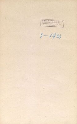 Trebovanje, travanj, lipanj 1933.