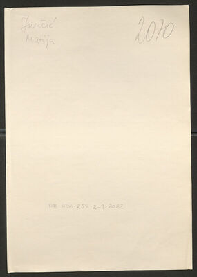 Juričić, Matija, 4.4.1906. Policijski karton