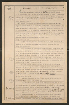 Simeoni, Dragutin, 1.11.1900. Policijski karton