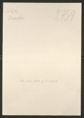 Ličen, Stanislav, 1907. Policijski karton