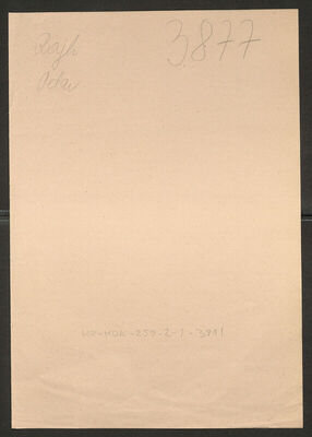 Rajh, Petar. Policijski karton