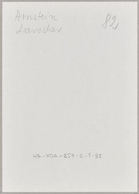 Arnstein, Lavoslav, 20.1.1897. Policijski karton