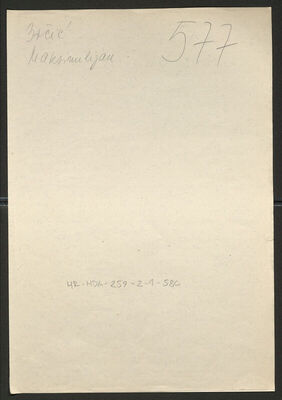 Brčić, Maksimilijan, 12.10.1896. Policijski karton