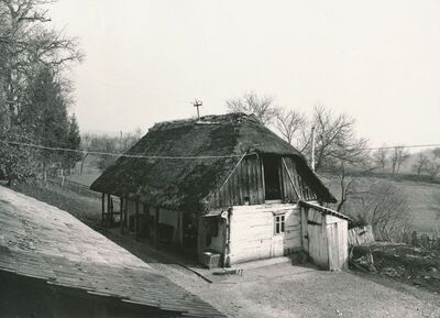 Jarnevići (Ribnik) - Tradicijska kuća, zabatno i ulazno pročelje