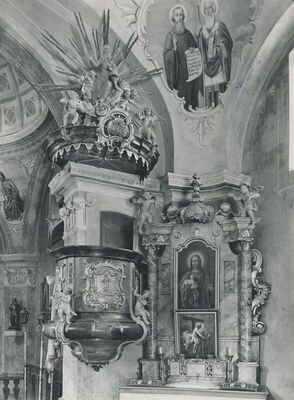 Donja Bedekovčina - Župna crkva sv. Barbare, unutrašnjost, detalj
