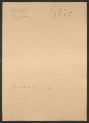 Umičević, Zagrorka, 22.12.1917. Policijski karton