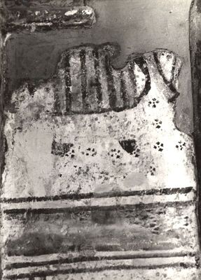 Volavje - Crkva Blažene Djevice Marije Volavske (Sniježne), freske na južnom zidu