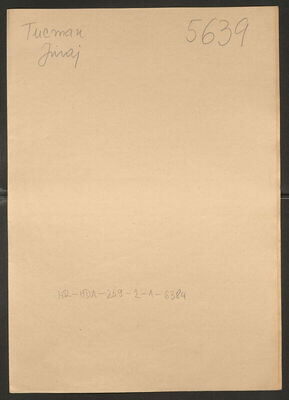 Tucman, Juraj, 23.4.1910. Policijski karton