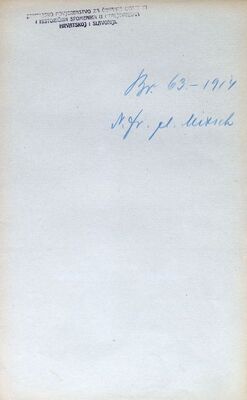 Imenovanje dr. Ferde pl. Mixicha članom Zemaljskog povjerenstva