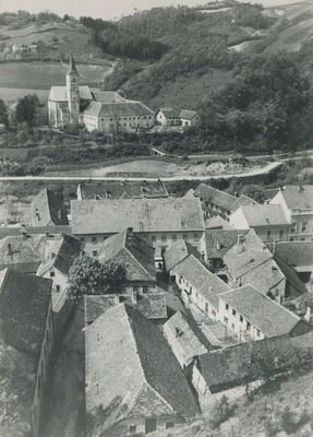 Krapina - Samostan franjevaca Provincije sv. Ćirila i Metoda i crkva sv. Katarine, situacija