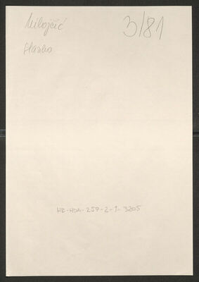 Milojčić, Stanko, 1909. Policijski karton