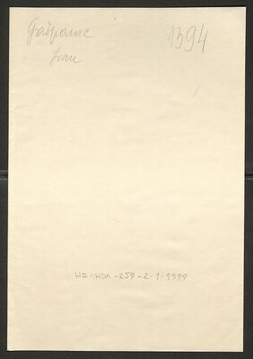 Gašparac, Ivan, 1889. Policijski karton