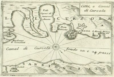 Cittá e Canal di Curzola